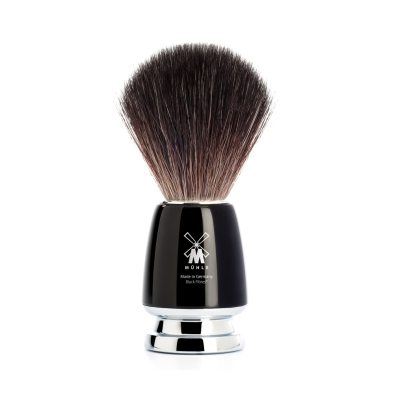 RYTMO Shaving brush High-grade resin black synthetic Black Fibre i gruppen Skgg & Rakning / Rakborste / Syntetiskt hr hos UnderCclub AB (21M226)