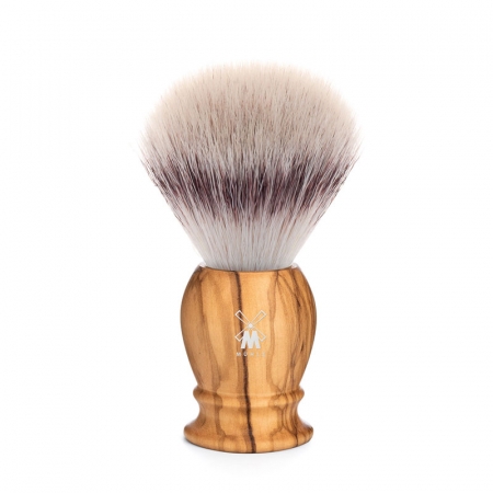 Classic Olive Wood Shaving Brush Medium Silvertip Fibre i gruppen Sk�gg & Rakning / Rakborste / Syntetiskt h�r hos UnderCclub AB (31H250)