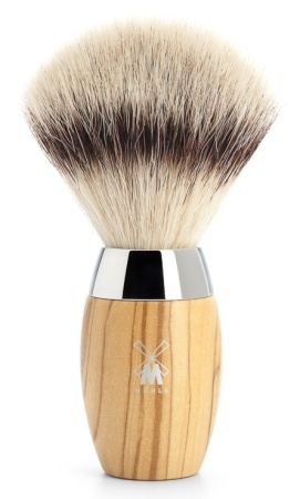 Kosmo Shaving Brush Olive Wood Synthetic, Silvertip Fibrea i gruppen Sk�gg & Rakning / Rakborste / Syntetiskt h�r hos UnderCclub AB (31H870)