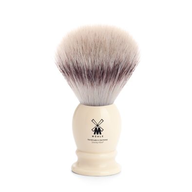 CLASSIC SHAVING BRUSHES synthetic Silvertip Fibre High-grade resin ivory i gruppen Skgg & Rakning / Rakborste / Syntetiskt hr hos UnderCclub AB (31K257)