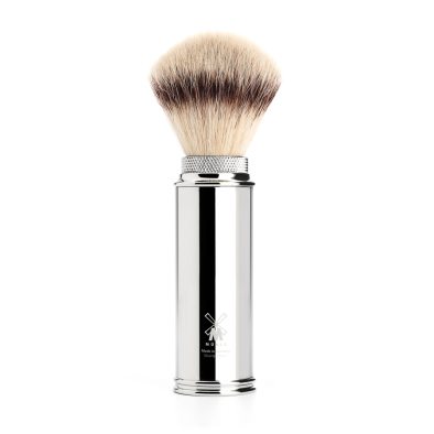 TRAVEL Travel shaving brush Silvertip Fibre Chrome-plated metal i gruppen Skgg & Rakning / Rakborste / Syntetiskt hr hos UnderCclub AB (31M20)