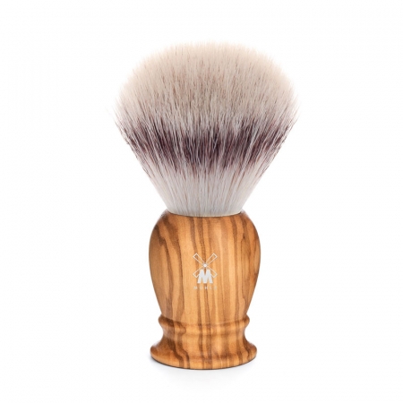 Classic Olive Wood Shaving Brush Large Silvertip Fibre i gruppen Sk�gg & Rakning / Rakborste / Syntetiskt h�r hos UnderCclub AB (33H250)
