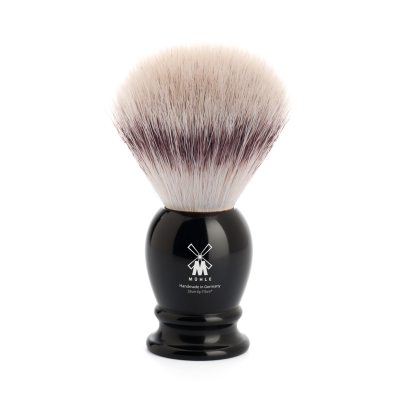 CLASSIC SHAVING BRUSHES synthetic Silvertip Fibre High-grade resin black i gruppen Skgg & Rakning / Rakborste / Syntetiskt hr hos UnderCclub AB (33K256)