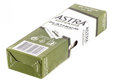 Astra Grn Dubbelrakblad Superior Platinum x100 i gruppen Skgg & Rakning / Rakblad / Dubbelrakblad hos UnderCclub AB (75067104_C)