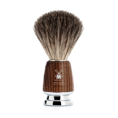 RYTMO Shaving brush Ash steamed pure badger i gruppen Skgg & Rakning / Rakborste / Alla grvlingshr hos UnderCclub AB (81H220)