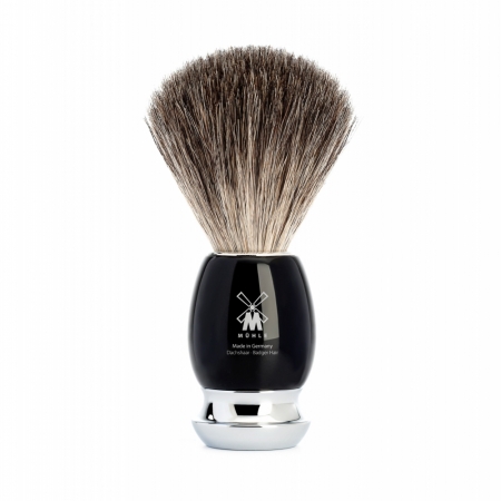 Vivo Shaving Brush High-grade Resin, Black Pure Badger i gruppen Sk�gg & Rakning / Rakborste hos UnderCclub AB (81M336)