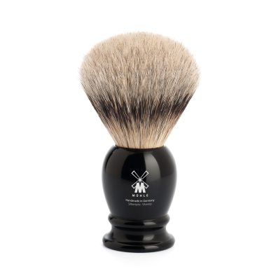 CLASSIC SHAVING BRUSHES Silvertip badger High-grade resin black 23 mm i gruppen Skgg & Rakning / Rakborste / Alla grvlingshr hos UnderCclub AB (93K256)