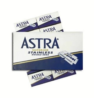 Astra Blue Superior Stainless Dubbelrakblad x100 i gruppen Skgg & Rakning / Rakblad / Dubbelrakblad hos UnderCclub AB (ASTRABLUE100)