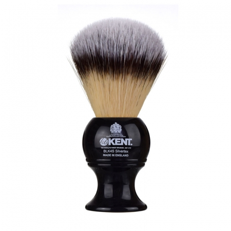 Black Silvertex Synthetic Shaving Brush Medium i gruppen Sk�gg & Rakning / Rakborste / Syntetiskt h�r hos UnderCclub AB (BLK4S)