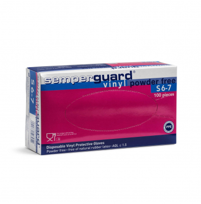 Semperguard Vinylhandskar 100 st - Powderfree - S i gruppen Fr Salong / Frgtillbehr hos UnderCclub AB (BRA-5134)