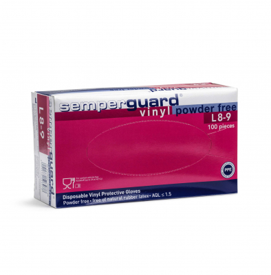 Semperguard Vinylhandskar 100 st - Powderfree - L i gruppen Fr Salong / Frgtillbehr hos UnderCclub AB (BRA-5136)