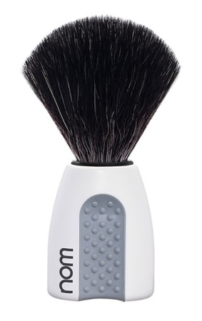 Erik Shaving Brush, Black Fibre, Handle Material Plastic White i gruppen Sk�gg & Rakning / Rakborste / Syntetiskt h�r hos UnderCclub AB (ERIK21WH)