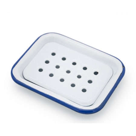 Klars Soap Dish White/blue i gruppen Kroppsv�rd / H�nder & F�tter / Handtv�l / Fast Handtv�l hos UnderCclub AB (KS-10000855)