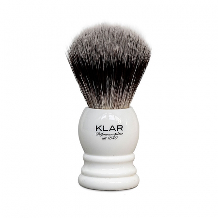 Klars Shaving Brush White (synthetic Hair) i gruppen Sk�gg & Rakning / Rakborste / Syntetiskt h�r hos UnderCclub AB (KS-10962)