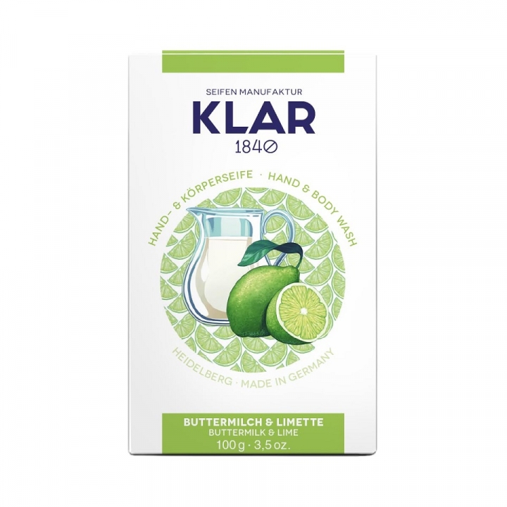 Klars Buttermilk & Lime Soap Palm Oil-free i gruppen Kroppsv�rd / H�nder & F�tter / Handtv�l / Fast Handtv�l hos UnderCclub AB (KS-11060)