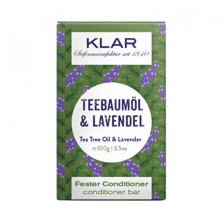 Klars Solid Conditoner Tea Tree Oil & Lavender i gruppen H�rv�rd / Balsam / Balsamtv�l hos UnderCclub AB (KS-11184)