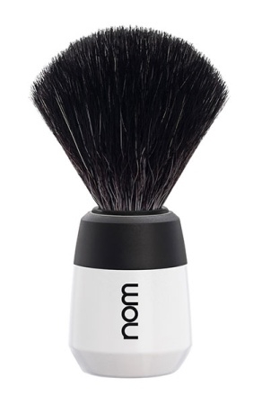 Max Shaving Brush, Black Fibre, Handle Material Plastic White i gruppen Sk�gg & Rakning / Rakborste / Syntetiskt h�r hos UnderCclub AB (MAX21WH)