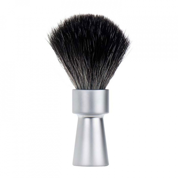 Shaving Brush 1100, Black Fibre, Synthetic, Matt Chrome i gruppen Sk�gg & Rakning / Rakborste / Syntetiskt h�r hos UnderCclub AB (MER-1100102)
