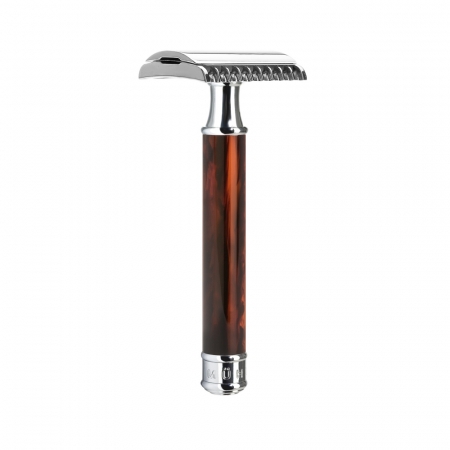 Traditional Safety Razor Open Comb High-grade Resin, Tortoiseshell i gruppen Sk�gg & Rakning / Rakhyvel och rakkniv / S�kerhetshyvel hos UnderCclub AB (R103)