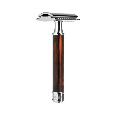 TRADITIONAL Safety razor closed comb High-grade resin, tortoiseshell i gruppen Skgg & Rakning / Rakhyvel och rakkniv / Skerhetshyvel hos UnderCclub AB (R108)