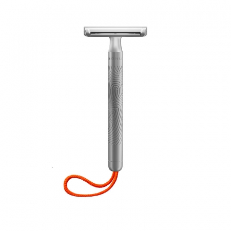 Companion Unisex Safety Razor Silver Matt - Coral i gruppen Sk�gg & Rakning / Rakhyvel och rakkniv / S�kerhetshyvel hos UnderCclub AB (RCOM02)
