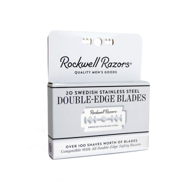 Rockwell Double Edge Razorblade x20 i gruppen Skgg & Rakning / Rakblad / Dubbelrakblad hos UnderCclub AB (RR-20B)