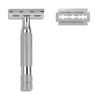 Rockwell 2C Razor - White Chrome i gruppen Skgg & Rakning / Rakhyvel och rakkniv / Skerhetshyvel hos UnderCclub AB (RR-2C-WC)