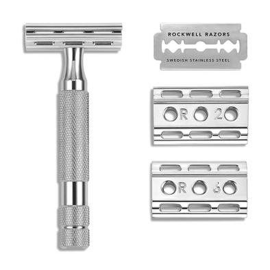 Rockwell 6C Razor - White Crome i gruppen Skgg & Rakning / Rakhyvel och rakkniv / Skerhetshyvel hos UnderCclub AB (RR-6C-WC)