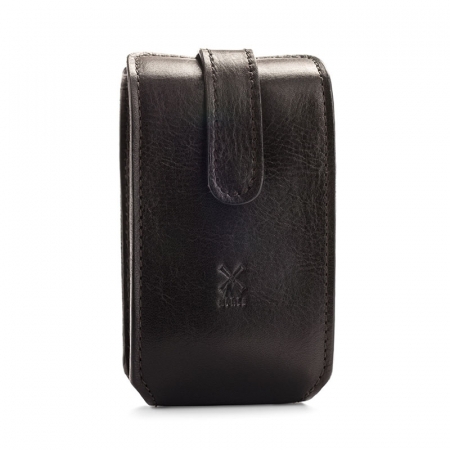 Leather Pouch For Traveling, Black i gruppen Sk�gg & Rakning / Rakborste / Reserakborstar hos UnderCclub AB (RT3)