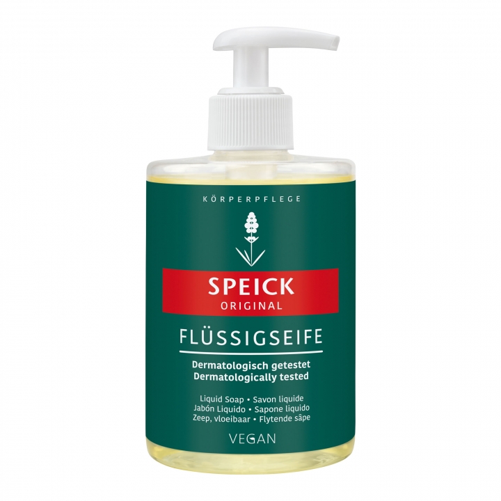 Speick Original Liquid Soap, Disp., 300 Ml i gruppen Kroppsv�rd / H�nder & F�tter / Handtv�l / Flytande Handtv�l hos UnderCclub AB (SP-282)