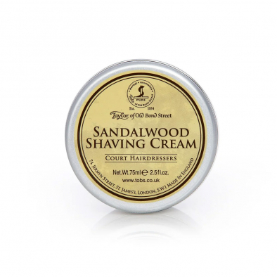 Sandalwood Shaving Cream Bowl - 75 ml i gruppen Skgg & Rakning / Krm, tvl och ldder / Rakkrm hos UnderCclub AB (TAY-01023)