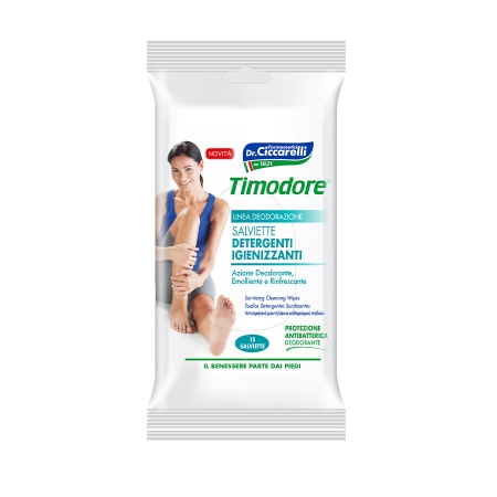 Timodore Foot Sanitizing Cleansing Wipes 15 Pcs i gruppen Kroppsv�rd / H�nder & F�tter / Fotv�rd hos UnderCclub AB (TIMO-0138Z01)