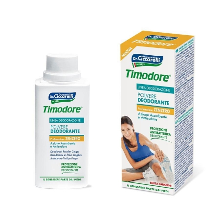 Timodore Ginger Deodorant Powder 75 g i gruppen Kroppsv�rd / H�nder & F�tter / Fotv�rd hos UnderCclub AB (TIMO-0151F00)
