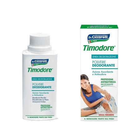Timodore Deodorant Powder 250 g i gruppen Kroppsv�rd / H�nder & F�tter / Fotv�rd hos UnderCclub AB (TIMO-0161M00)