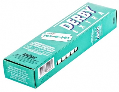 Derby Extra Dubbelrakblad x100 i gruppen Skgg & Rakning / Rakblad / Dubbelrakblad hos UnderCclub AB (derbyextra)