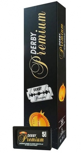Derby Premium Dubbelrakblad x100 i gruppen Skgg & Rakning / Rakblad / Dubbelrakblad hos UnderCclub AB (derbypremium)