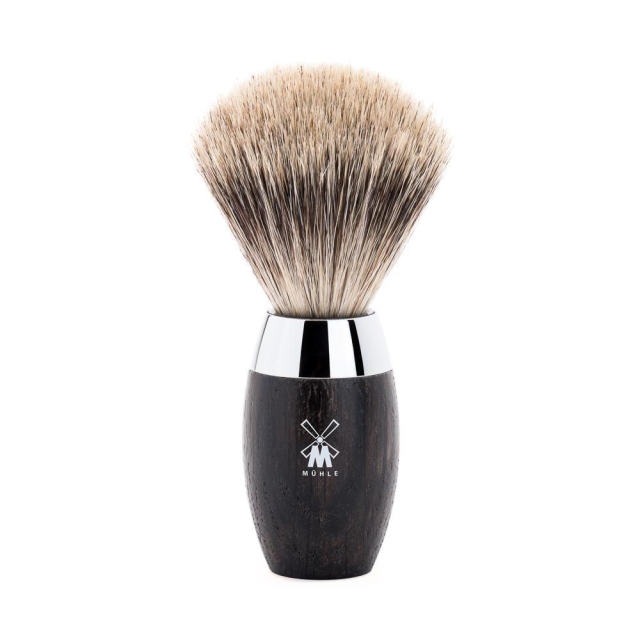 Kosmo Shaving Brush Bog Oak Fine Badger