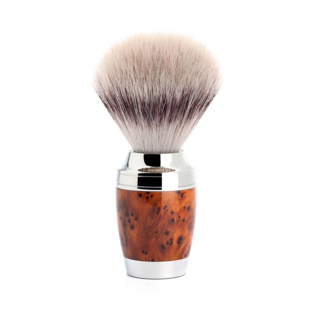 Stylo Shaving Brush Thuja Wood Synthetic, Silvertip Fibrea