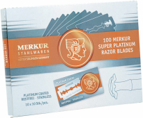 Dubbelrakblad Super Platinum Stainless x100