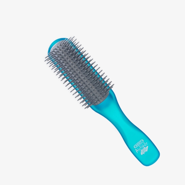 Airhedz Glo Half Round Detangling Brush Blue