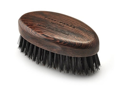 Beard Brush - Wenge Wood - Natural Black Bristles