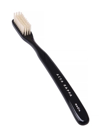 Tooth Brush - Vintage - Hard Nylon Bristles - Black