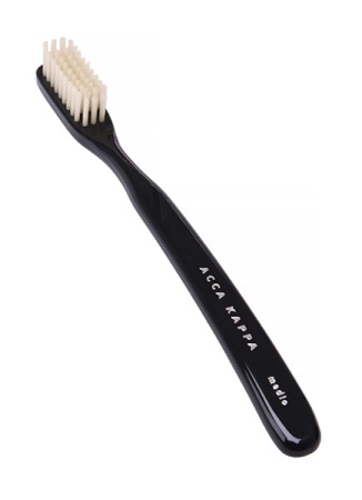 Tooth Brush - Vintage - Medium Natural Bristles - Black