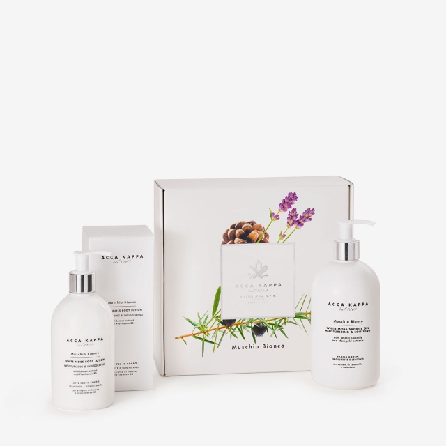 Gift Set - White Moss - Shower Gel 500ml, Body Lotion 300ml