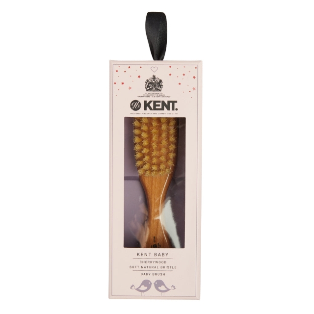 Finest Soft Pure White Bristle Cherrywood Baby Brush