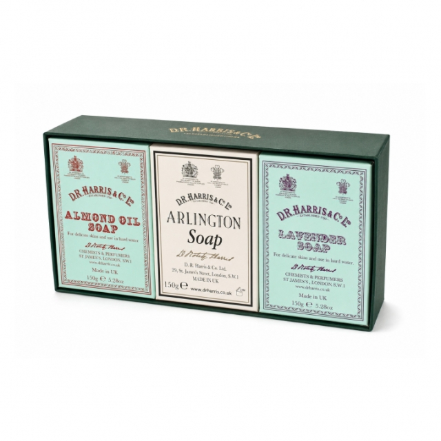 Trio Almond, Lavender, Arlington Box Of 3 - 3 x 150g