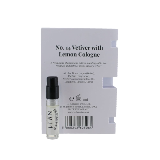No. 14 Vetiver With Lemon Cologne 2ml Sample Spray - 2ml