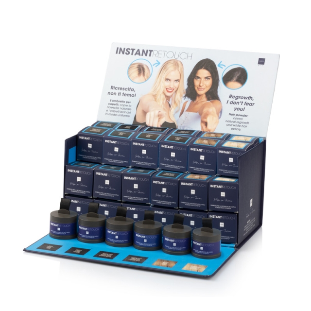 Instantretouch Hair Powder Filler And Concealer Display 6x8 + Testers