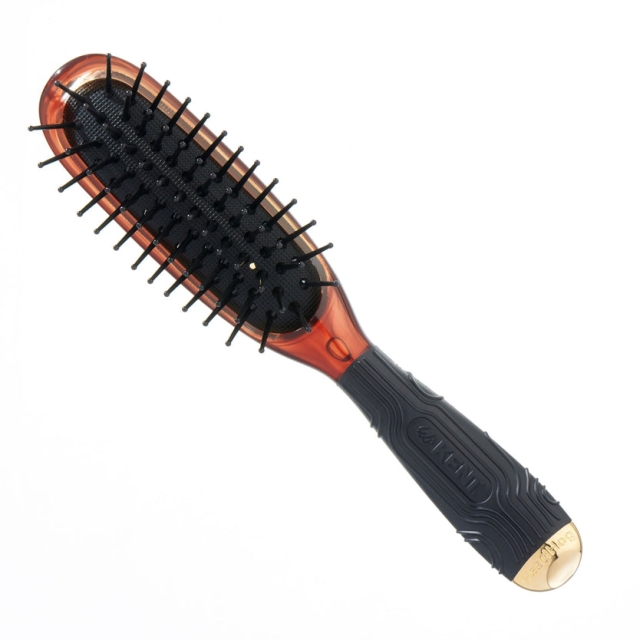 Minihog - Small Cushioned Nylon Ball-tipped Brush Tortoiseshell Effect