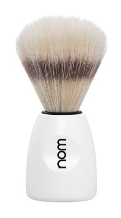 Lasse Shaving Brush, Pure Bristle, Handle Material Plastic White